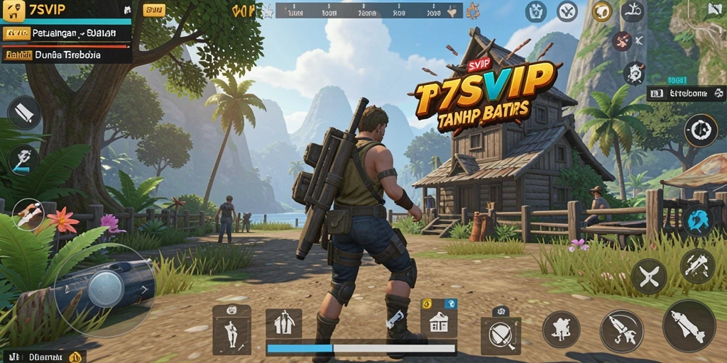 Screenshot gameplay 7SVIP menampilkan keindahan dunia terbuka.