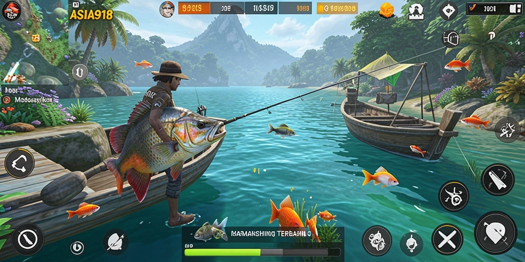 Tangkapan ikan yang menakjubkan dalam game ASIA918.