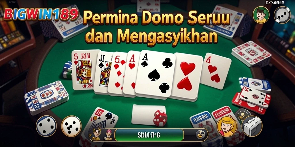 Tampilan gameplay seru dalam permainan Domino BIGWIN189.