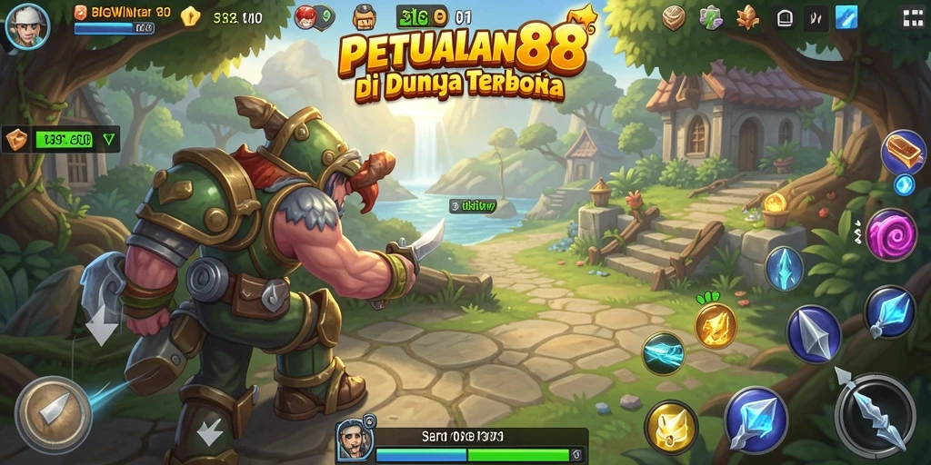 Tangkapan layar gameplay BIGWIN88 menampilkan eksplorasi dunia terbuka yang luas.