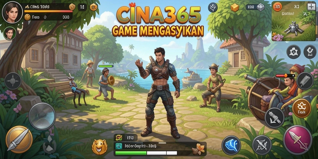 Gameplay CINA365 yang menyenangkan dan colorful.