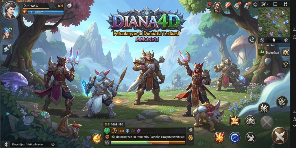 Screenshot gameplay DIANA4D yang menampilkan aksi seru dalam petualangan MMORPG.
