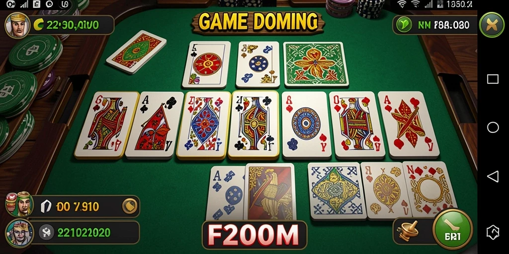Tampilan gameplay <strong>F200M</strong> yang mendebarkan dan interaktif.