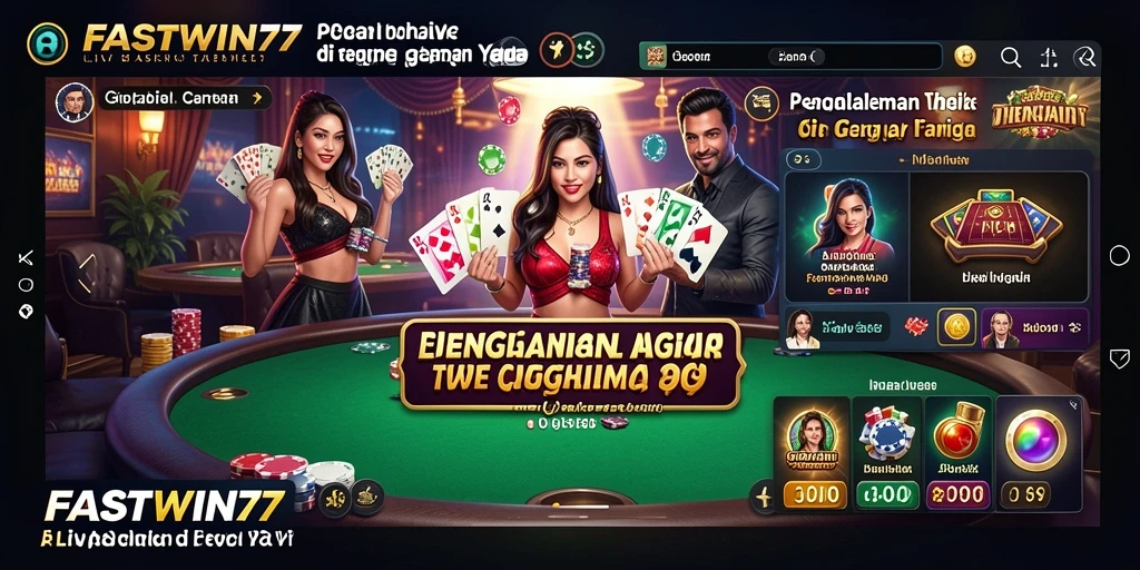 Tampilan gameplay Live Casino yang seru di FASTWIN77.