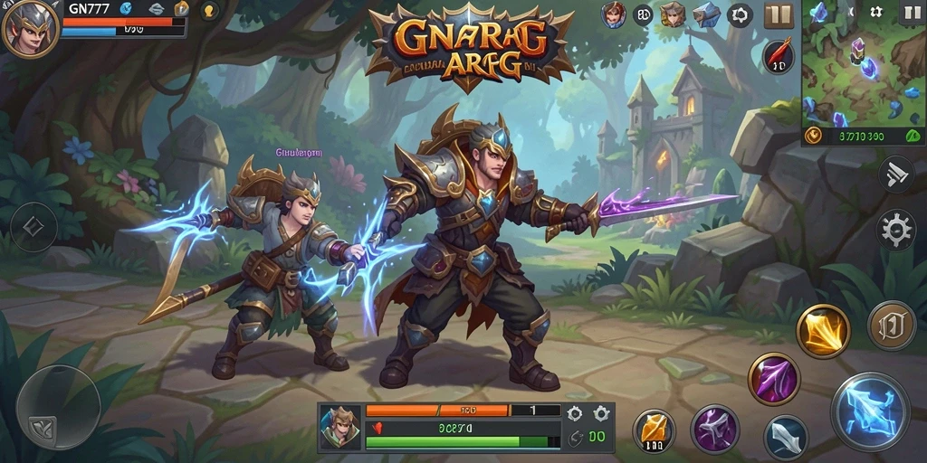 Tangkapan layar gameplay GN777 menampilkan aksi seru dalam petualangan ARPG.