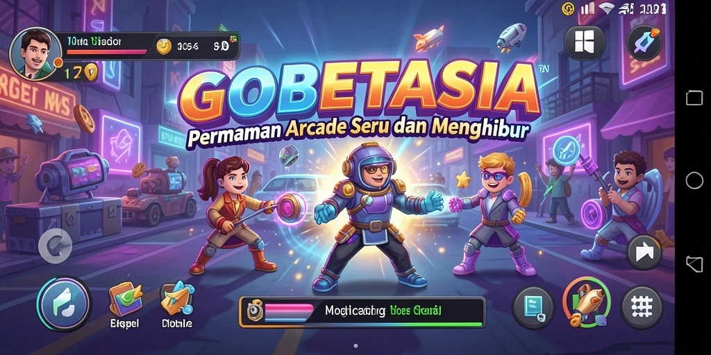 Tampilan seru gameplay GOBETASIA dengan banyak tantangan menyenangkan.