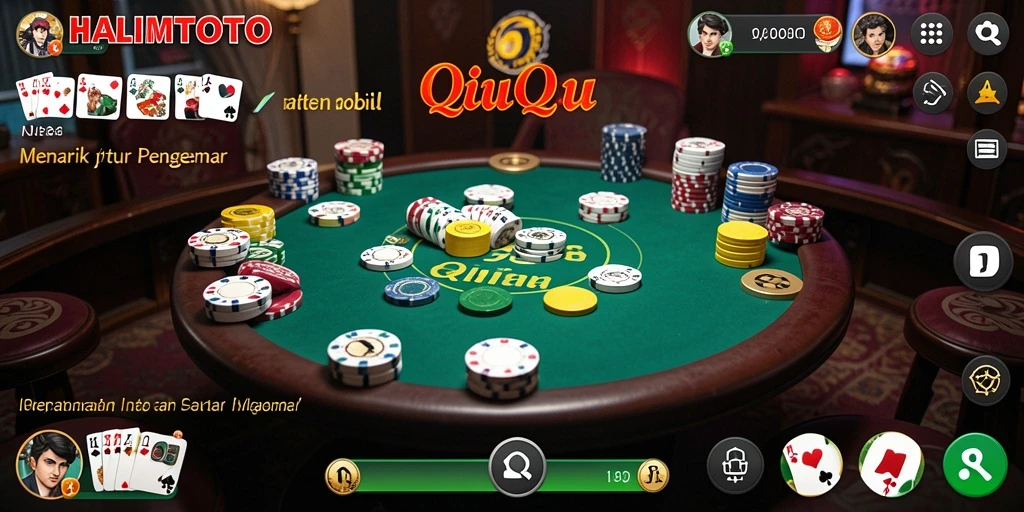 Gameplay QiuQiu yang mendebarkan di HALIMTOTO.