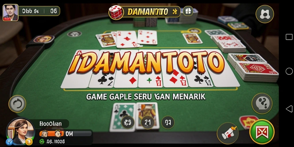 Tampilan gameplay seru dari IDAMANTOTO dengan teman bermain.