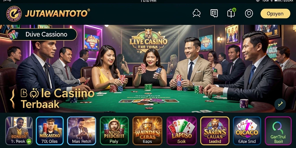 Screenshot gameplay mendebarkan di Live Casino JUTAWANTOTO.