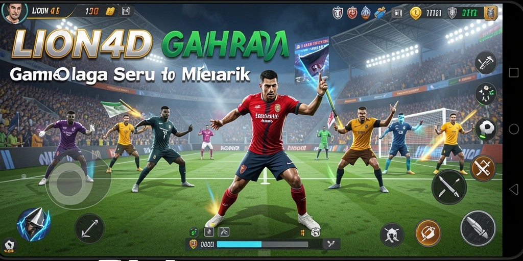Screenshot LION4D menunjukkan momen seru dalam permainan olahraga yang kompetitif.