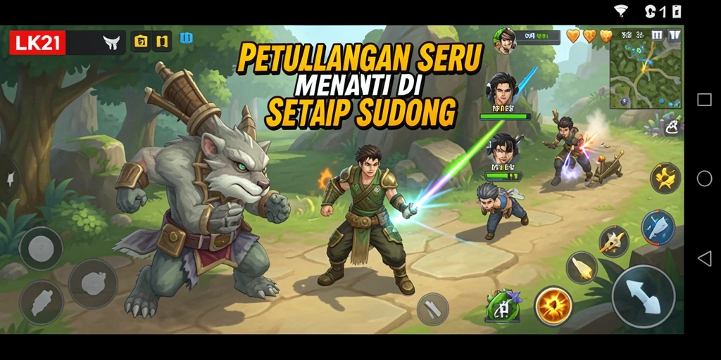 Tangkapan layar LK21 yang menampilkan aksi petualangan seru.