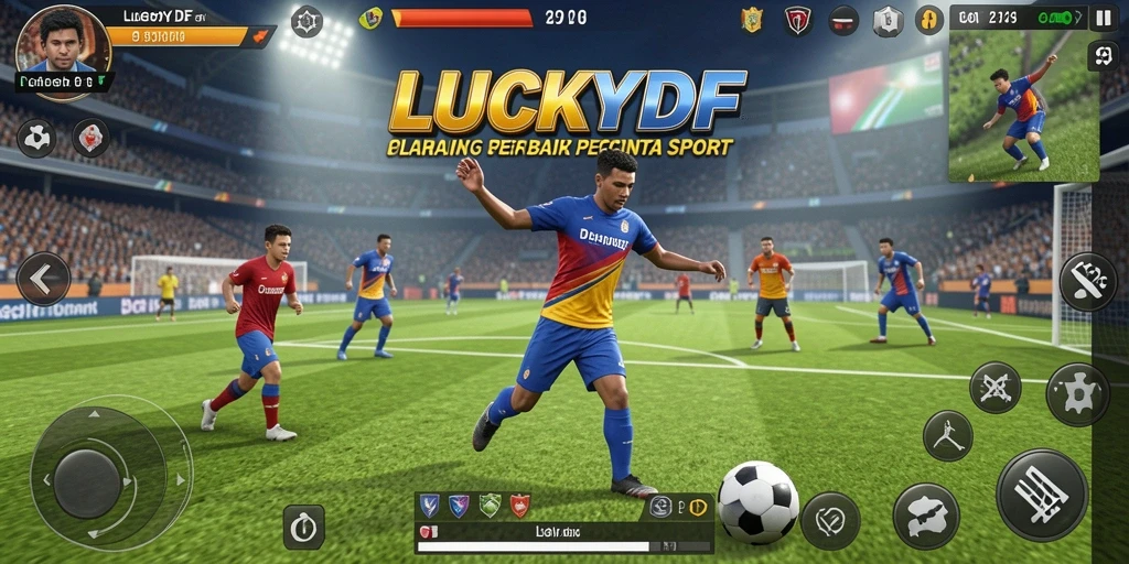 Tampilan menarik dari game LUCKYDF yang menampilkan aksi olahraga seru.