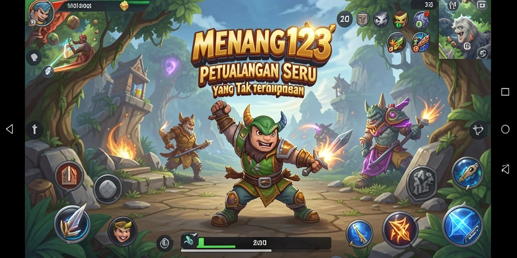 Tampilan gameplay seru dalam petualangan MENANG123.