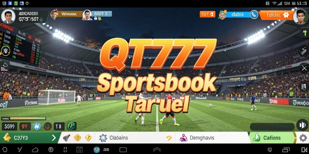 Tampilan gameplay Sportsbook QT777 saat melakukan taruhan langsung.