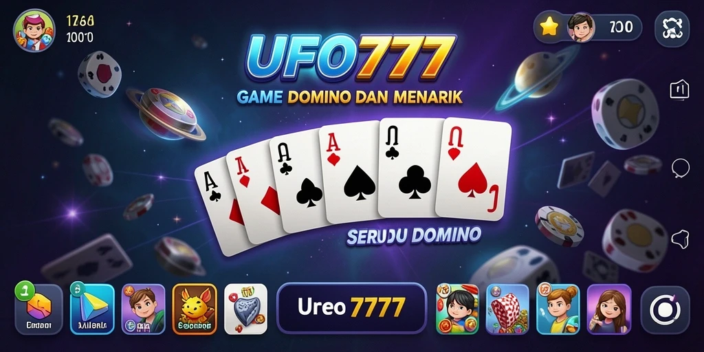 Tampilan gameplay menarik dari UFO777 dengan aksi Domino yang seru.