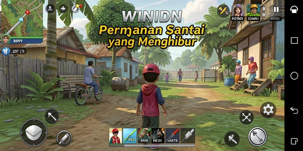 Screenshot gameplay WINIDN yang menunjukkan keseruan permainan.